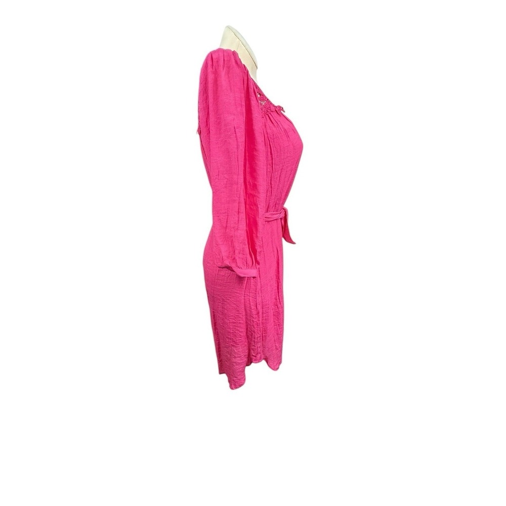 Women's M Figueroa &‎ Flower NWT Pink 3/4 Sleeve Dress Beach Cruise Vacation - Picture 5 of 8